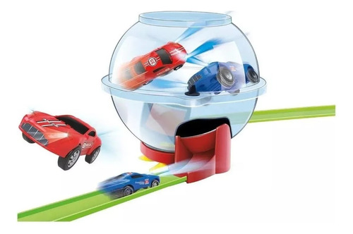 Pista Burbuja 2 Autos Tipo Hot Wheels Carrera Vehiculo World