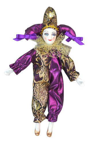 22cm Triangel Doll Halloween Funny Harlequin Doll Adornos De