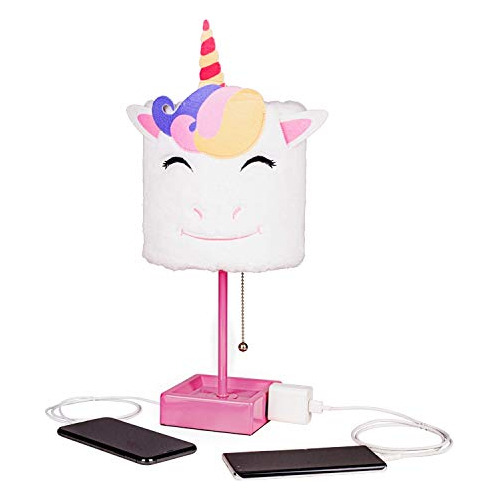 Inno Casa Lampara Mesa Diseño Unicornio Felpa Regalo 2 Carga