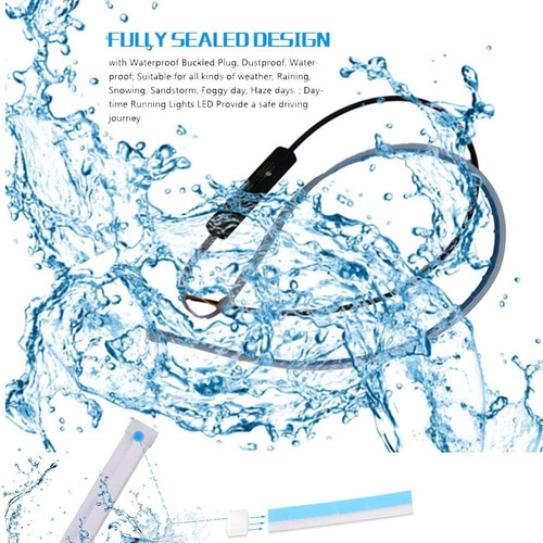 Tira De Luces Led Drl Rgb Flexible De 60cm, 2 Pares