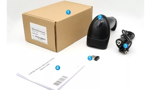 Lector Escáner De Código De Barras Inalámbrico 2.4g Pistola