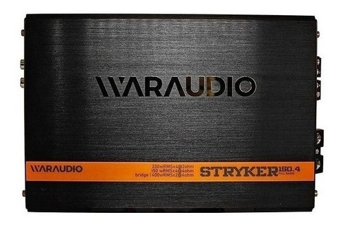 Amplificador De Medios Waraudio Stryker 150.4 Envio Gratis