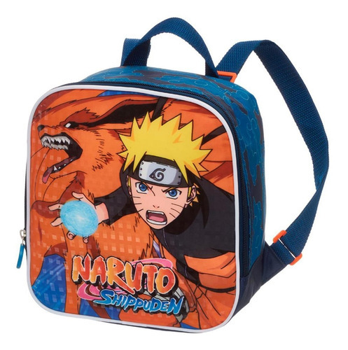 Mochila Rodinha Lancheira Estojo Naruto Shippuden Kurama