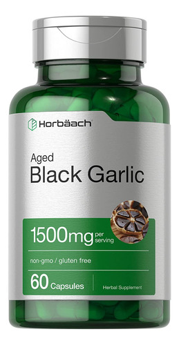 Extracto De Ajo Negro Envejecido 1500mg 60cáp. Horbaach