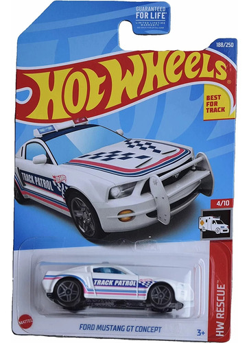 Hotwheels Carro Policia Ford Mustang Gt Concept + Obsequio 