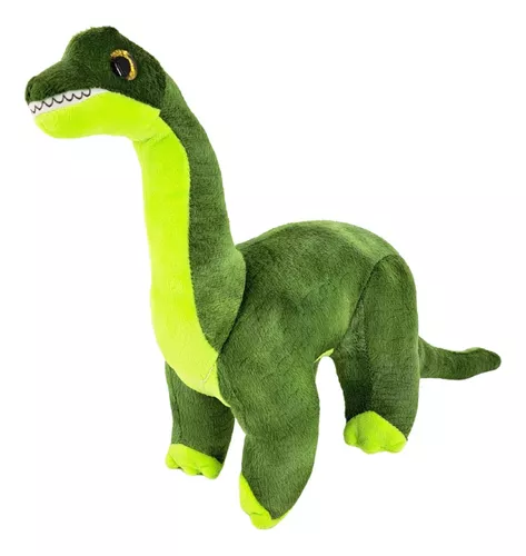 Peluche Dinosaurio Tela Simil Peluche Color Verde Denbu