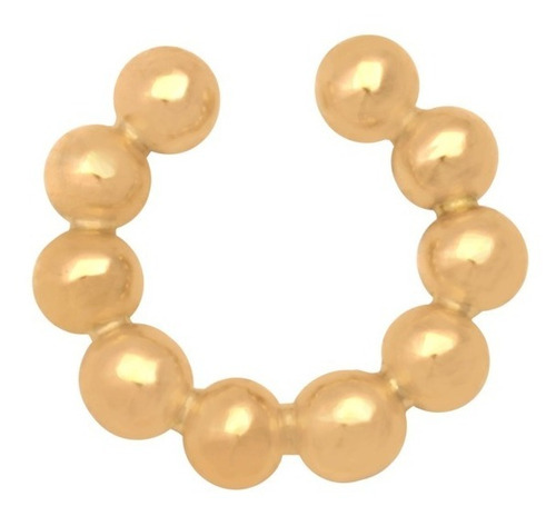 Imagem 1 de 2 de Piercing Medio De Bola Em Ouro 18k/750