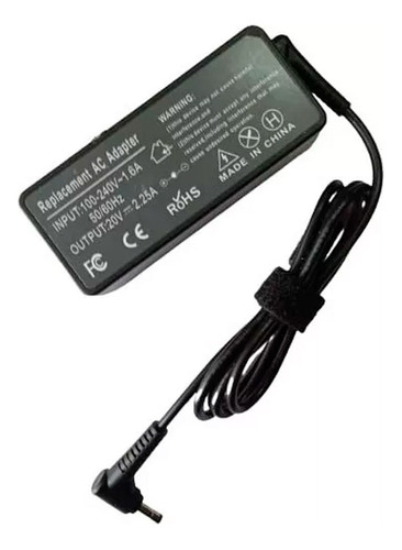 Cargador Para Lenovo 20v 2.25a Punta 4.0x1.7 