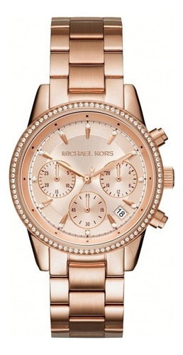 Reloj Mujer Michael Kors Mk6357 Oro Rosa/ Relojería Violeta Color de la correa Oro rosa