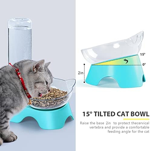 Milifun Cuencos Dobles Para Perros Y Gatos Juego De Cuencos