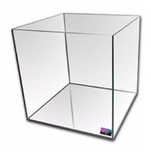 Pecera Mainar Vidrio Cubo 20 Cm 20x20x20 8lts Polypterama