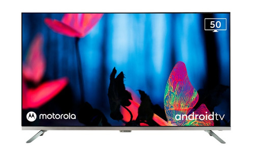 Smart Tv Motorola Android Tv 50  Uhd 4k Hdr + Comando De Voz