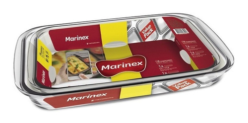 Pack De 2 Fuentes Rectangulares Mediana Y Grande Marinex