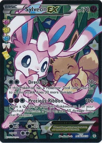 Sylveon Ex Rc32/rc32 Full Art Ultra Raro Pokemon Tcg (Usado)