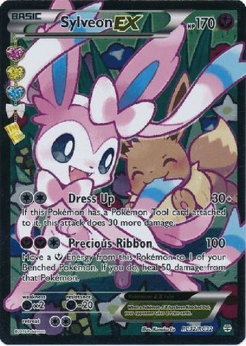 Sylveon Ex Rc32/rc32 Full Art Ultra Raro Pokemon Tcg