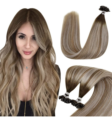 Extensiones Cabello Natural 14in Balayage #3/8/22 Casta 50gr
