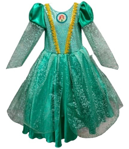 Disfraz Vestido Princesa Ariel De La Película La Sirenita Disney.