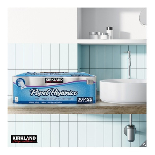 Imagen 3 de 3 de Papel Higienico De Baño Rollo Kirkland Pack De 30 Piezas
