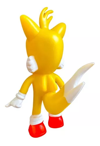 Coleção Boneco Action Figure Super Sonic Amarelo The Hedgehog 16cm