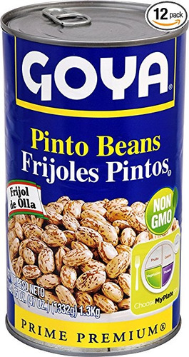 Frijoles Goya Foods Pinto, 47 Onzas (paquete De 12)