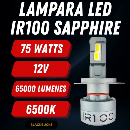 Kit Lamparas Led Auto Cree Led Black Sapphire Ir100 Dakar H4 H4