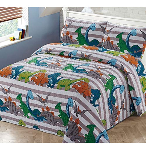 2 Piezas Twin Bedspread Coverlet Juego De Edredón Niños/adol