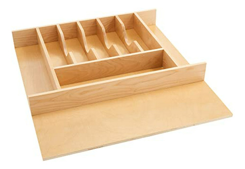 Organizador Cubiertos Madera Para Cajón De Cocina.