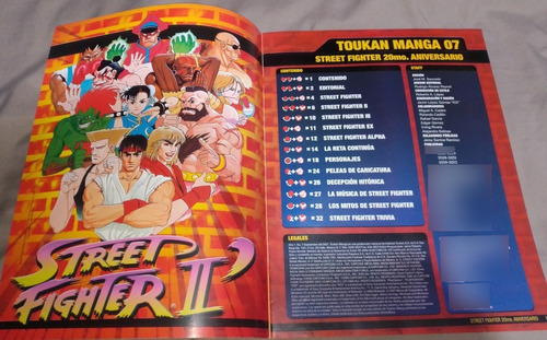Revista Street Fighter 20 Aniversario Toukan Manga