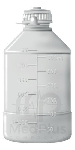 Frasco Dieta Nutrição Enteral 300 Ml Com Alça 20 Unidades