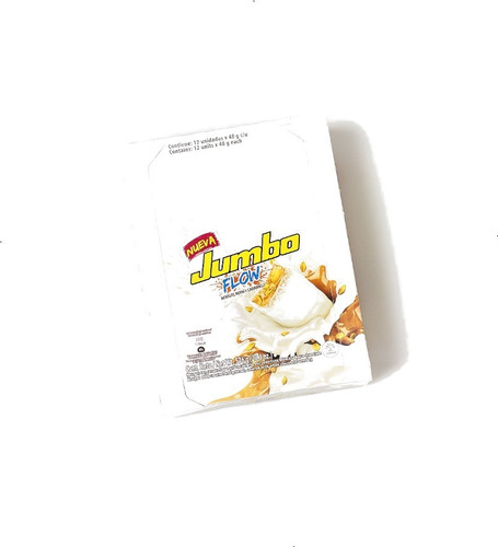 Chocolate Jumbo Flow Blanco - Caja X 12 Und