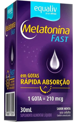 Melatonina Fast 30ml (gotas) 210mcg - Melatonina Para Dormir