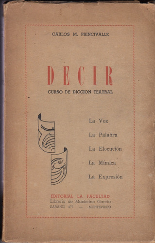 1945 Salto Decir Curso Diccion Teatro Por Carlos Princivalle