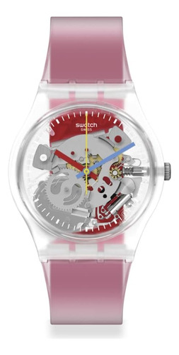 Swatch Claramente Rojo Rayado