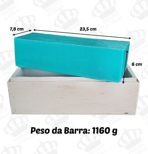 Imagem 5 de 11 de Forma De Madeira C/ Silicone Mod.7 Medidas (23,5x6x7,8cm)