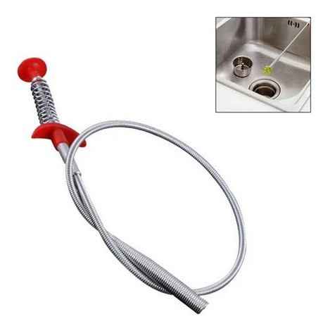 Imagen 4 de 6 de Sonda Destapa Cañería 85cm Lavamanos, Baños, Tinas, Duchas.