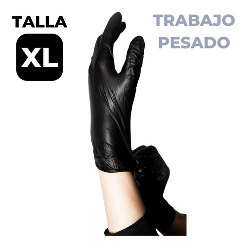 Guantes De Nitrilo Hd Heavy Duty Trabajo Pesado Calibre 12