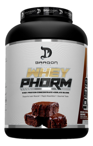 Dragon Proteina Wheyphorm Isolatada Hydrolizada 5 Lb Sabor Double Chocolate Brownie