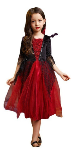 Vestido De Princesa Vampiro Para Halloween, Disfraz De Niñas