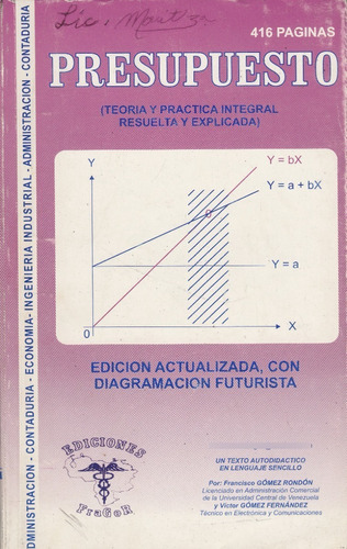 Libro De Presupuesto Francisco Gomez Rondon