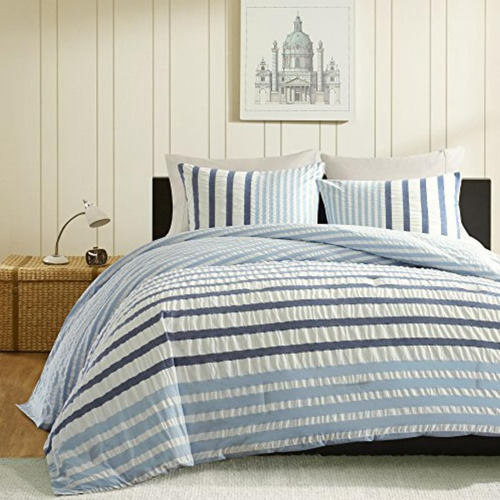 Ink+ivy Ii10-047 Sutton Comforter Set, Full/queen, Blue