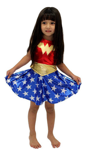 Disfraz De Cosplay De Wonder Woman De Halloween Para Niñas 1