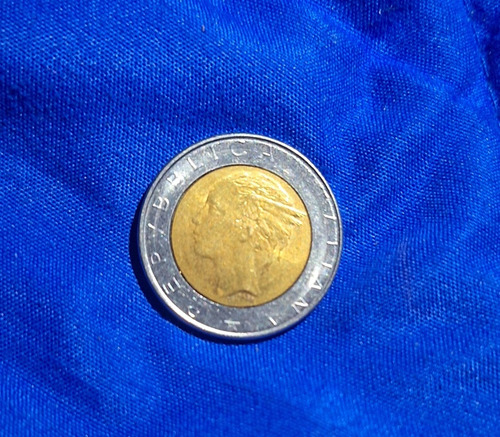 Moneda Italiana 500 Liras Año 1982 