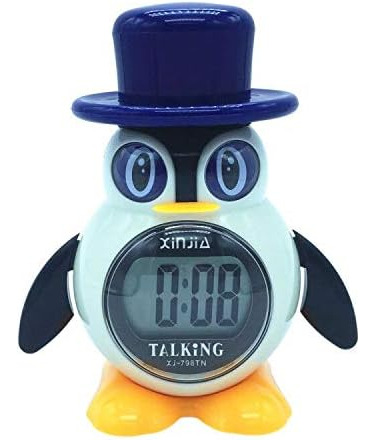 Despertador Lcd Con Altavoz Ruso P???? Estilo Pingüino