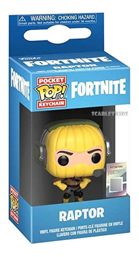 Funko Pop Llavero Fortnite Raptor Original Scarlet Kids