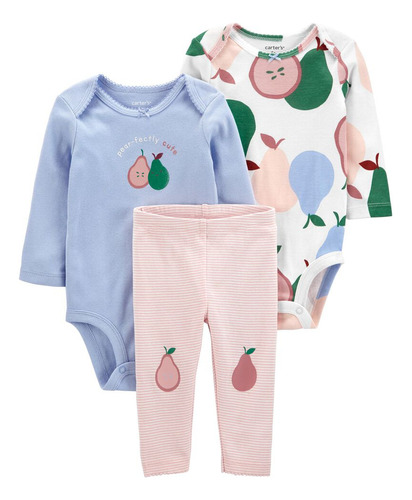 Set Pantalon Peras Algodon Bebe Carters 3m Flaber 