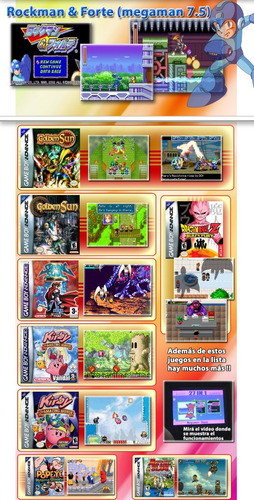 Cartucho Gba Ds 20 En 1 Sagas Megaman Zero - Golden Sun Y +
