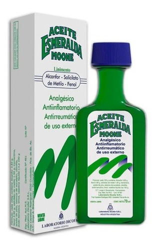 Moone Aceite De Esmeralda Antiinflamatorio Analgesico 70ml