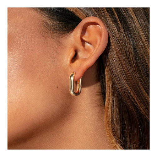 Pendientes De Aro De Oro Para Mujer A La Moda, Pendientes En