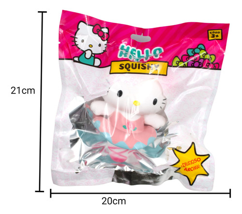Colección Squishy Hello Kitty Bailarina 10 Cm