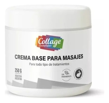 Crema Para Masajes Base Collage X 250 Gramos